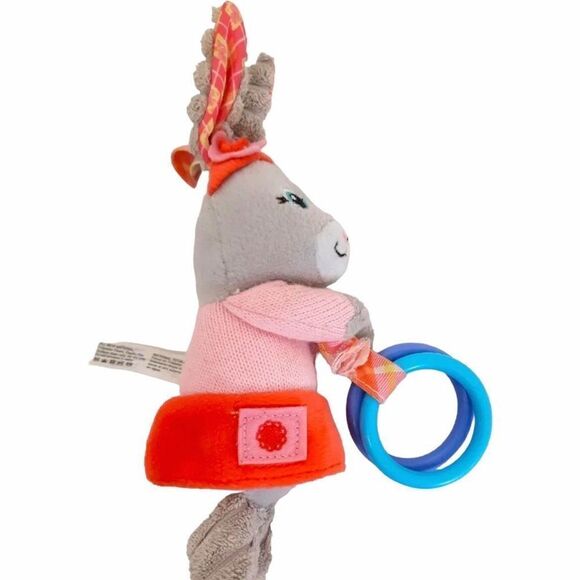 INFANTINO Peter Rabbit Lily Bobtail Bunny Rabbit Chime Plush Baby Teething Toy C - Picture 4 of 14